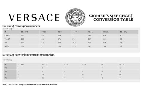 versace swimsuit sizing